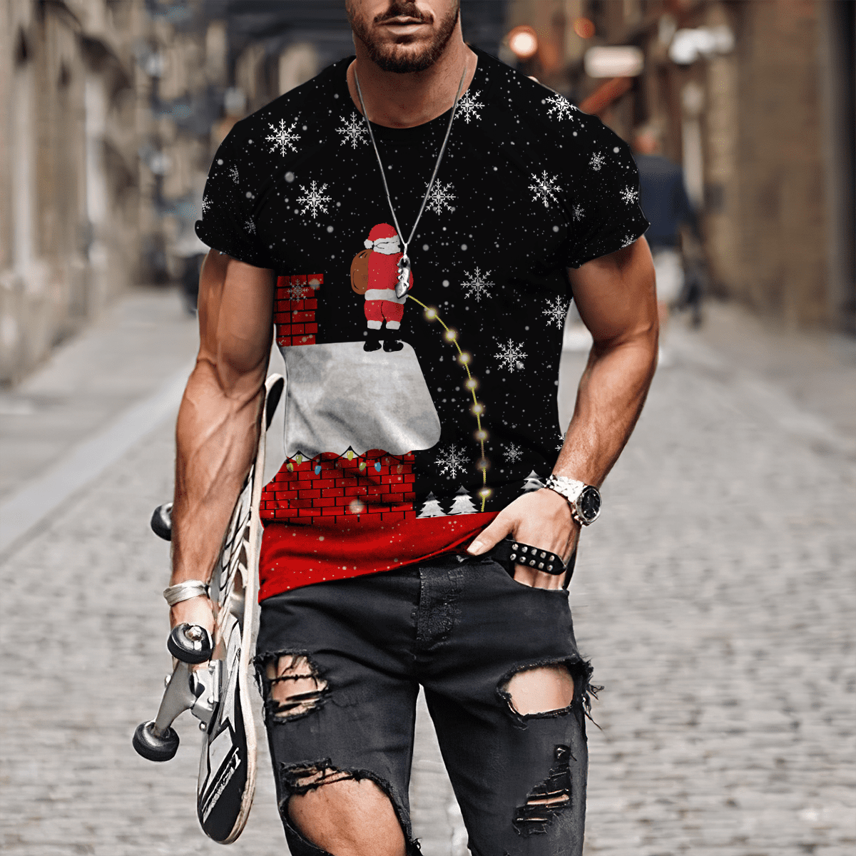 Santa Christmas 3D All Over Printed Unisex Shirts