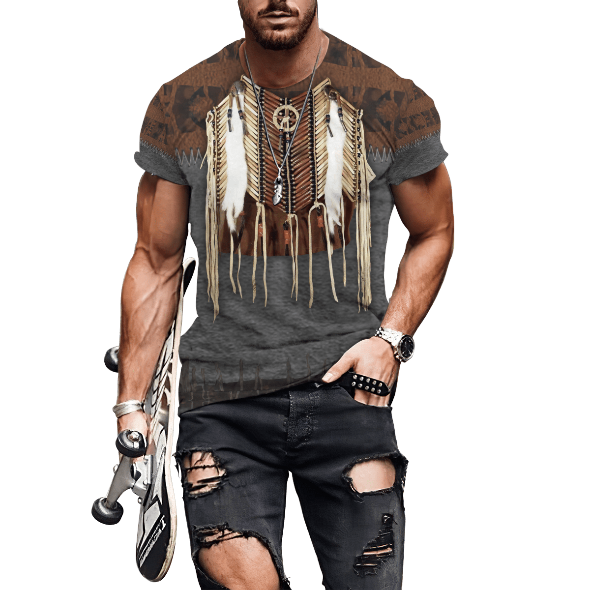 Native American 3D All Over Printed Unisex Shirts