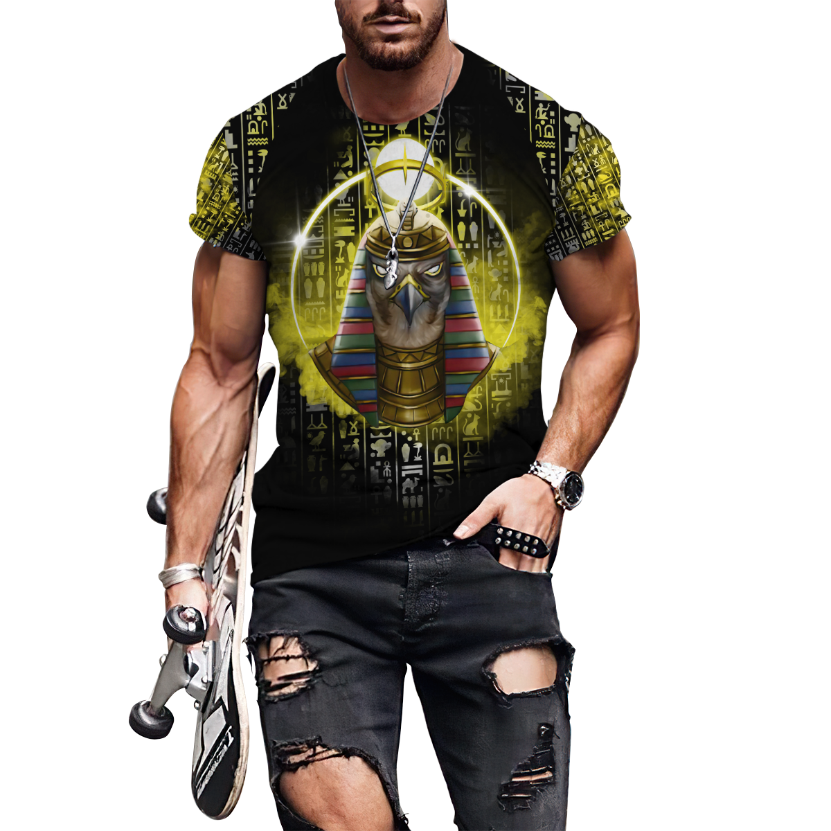 Egypt 3D All Over Printed Combo T-Shirt BoardShorts