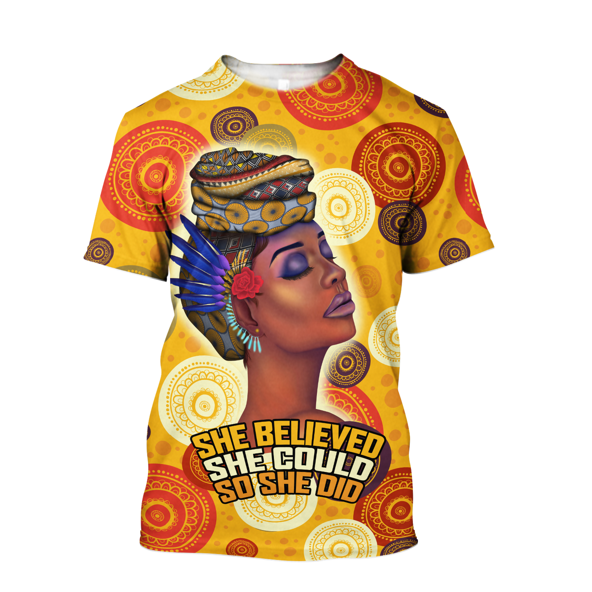 African She Believed Unisex Deluxe Hoodie ML