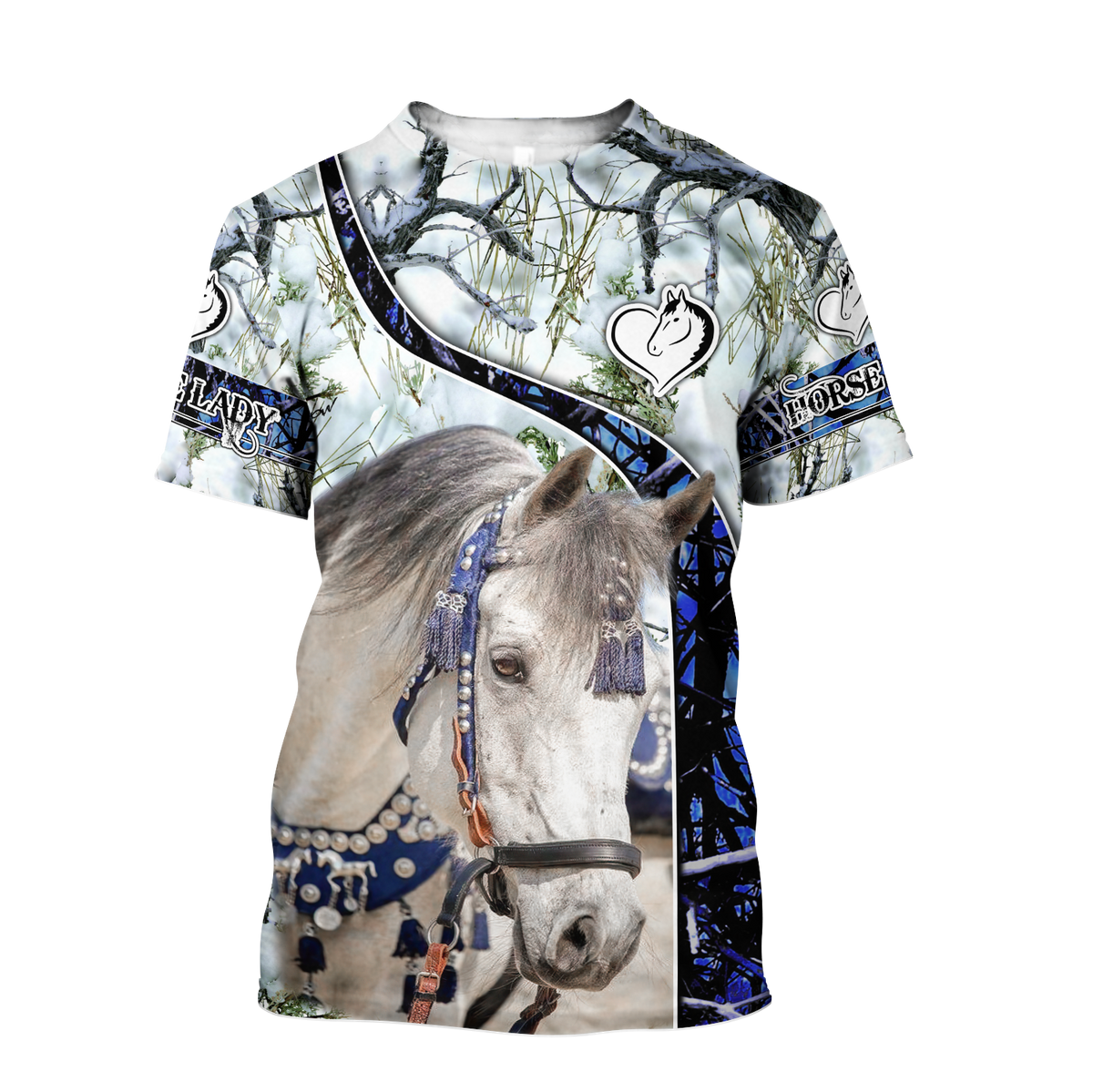 Beautiful White Horse 3D All Over Printed Shirts For Men And Women MH25122001CL