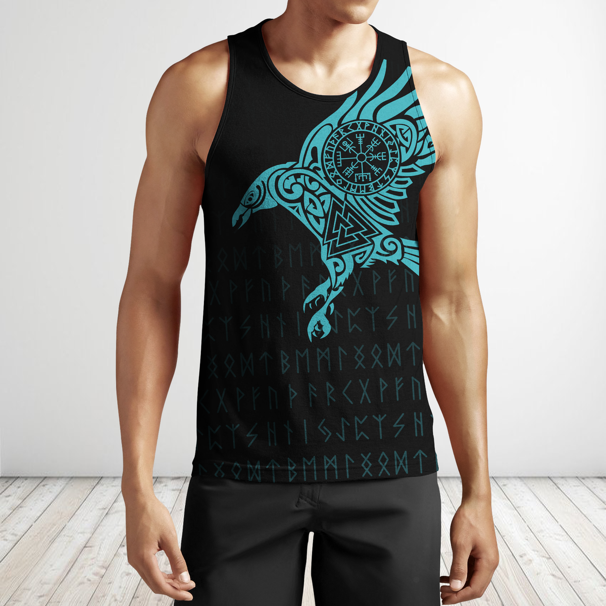 Vikings - The Raven of Odin Tattoo Green - Amaze Style™-Apparel