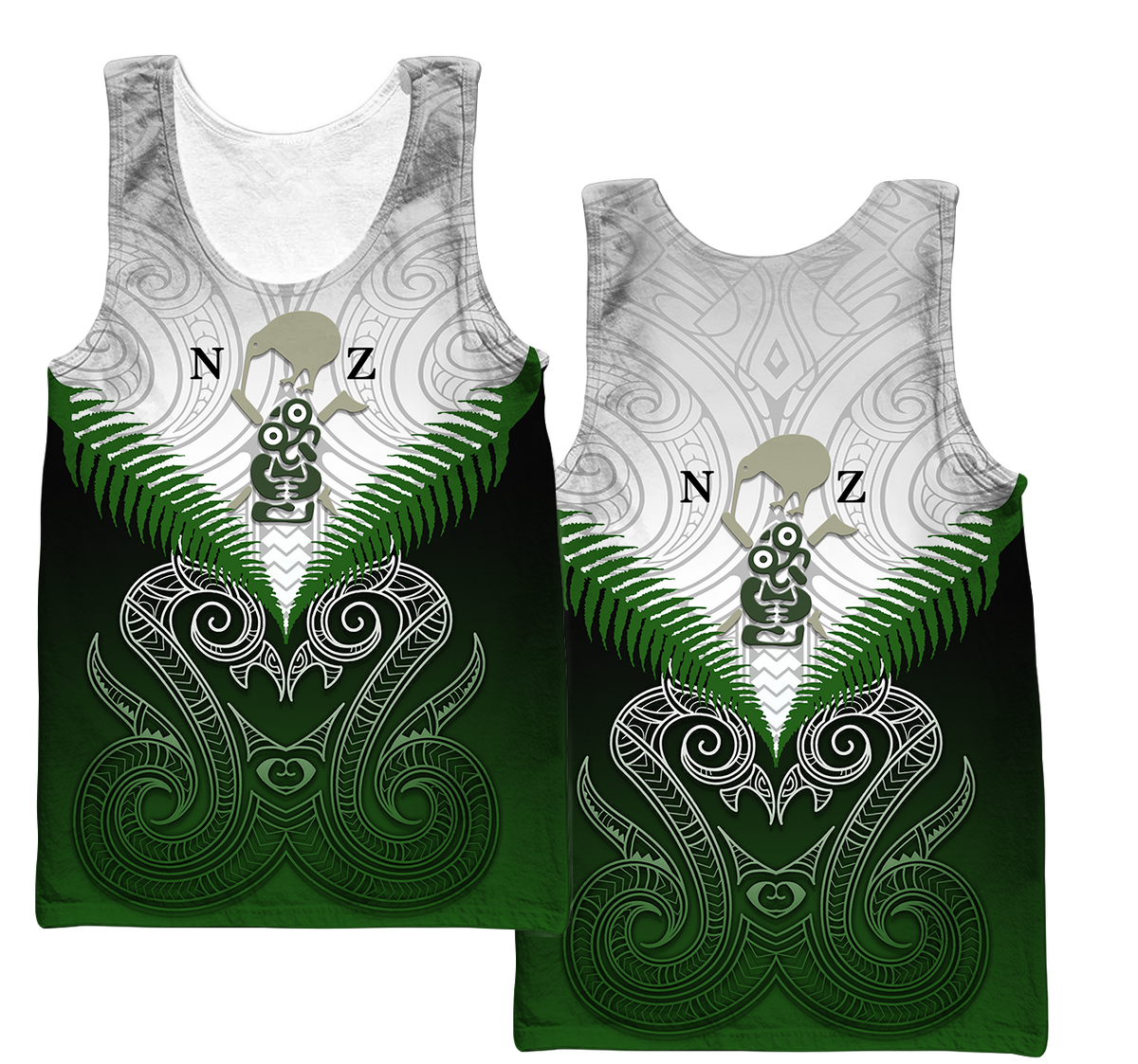 Maori Manaia Hoodie Green Rugby PL165 - Amaze Style™-Apparel