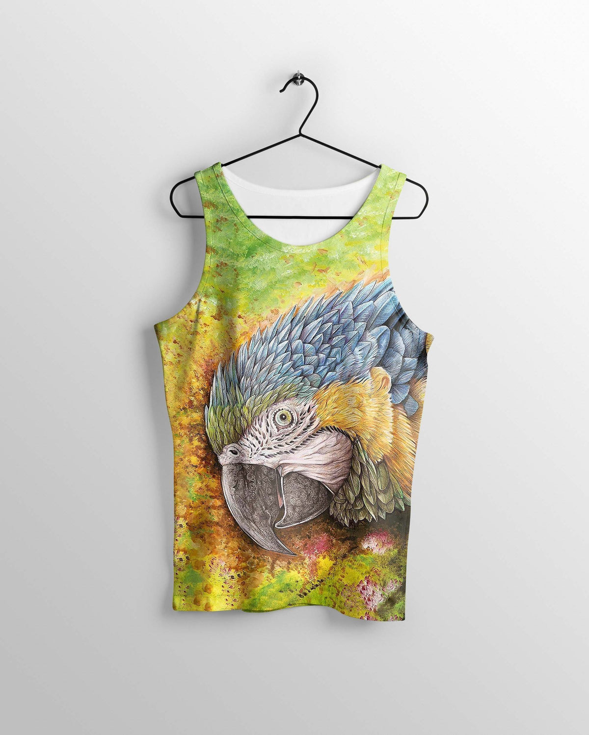 All Over Printed Parrots Shirts H402-Apparel-HbArts-Tank top-S-Vibe Cosy™