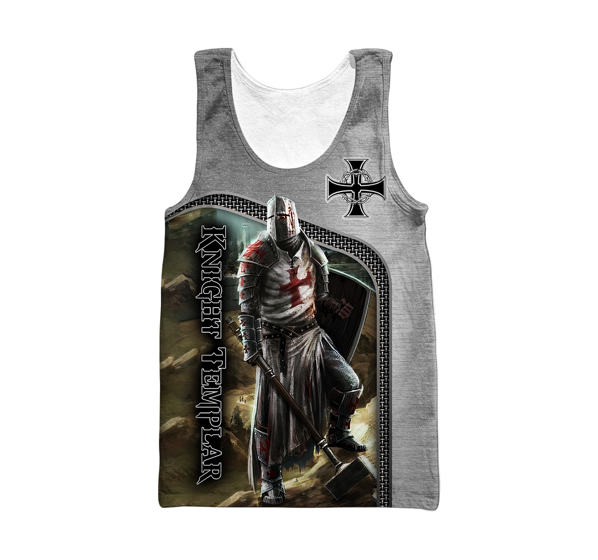 Premium Knight Templar Iron Pattern All Over Printed Shirts For Men And Women MEI