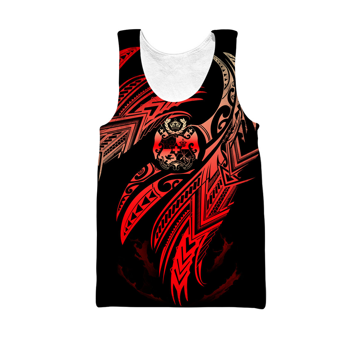 Amazing Tonga Polynesian Tattoo 3D Unisex Deluxe Hoodie ML