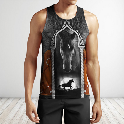 Beautiful Horse 3D All Over Printed shirt for Men and Women Pi080101-Apparel-MP-Tank Top-S-Vibe Cosy™