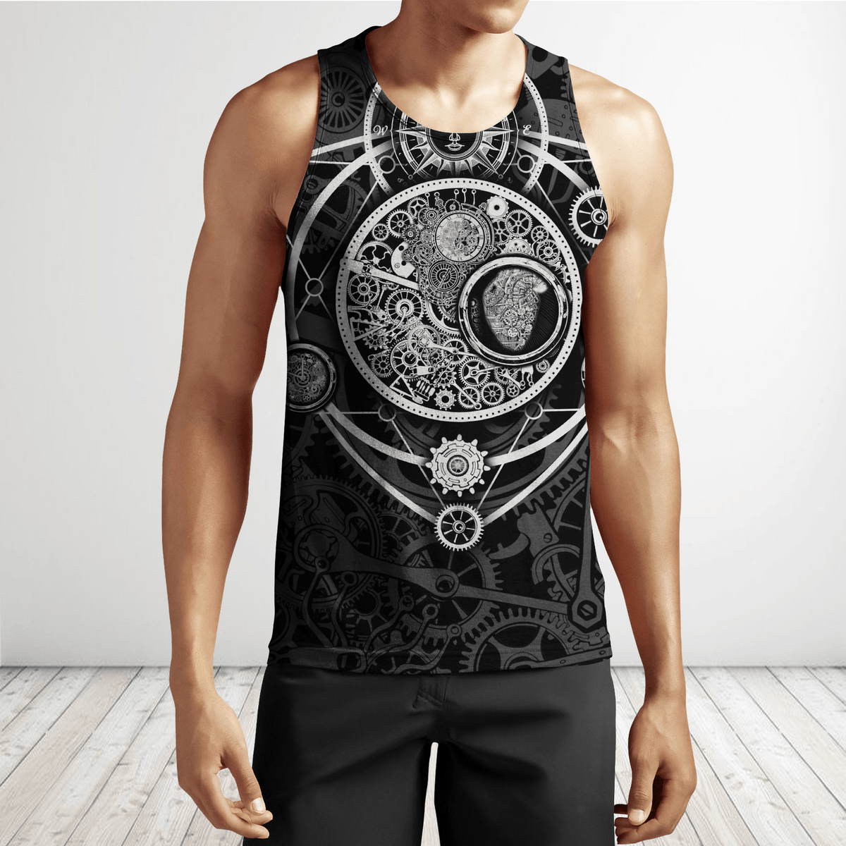 Steampunk Heart of Mechanic 3D Over Printed Hoodie for Men and Women-ML