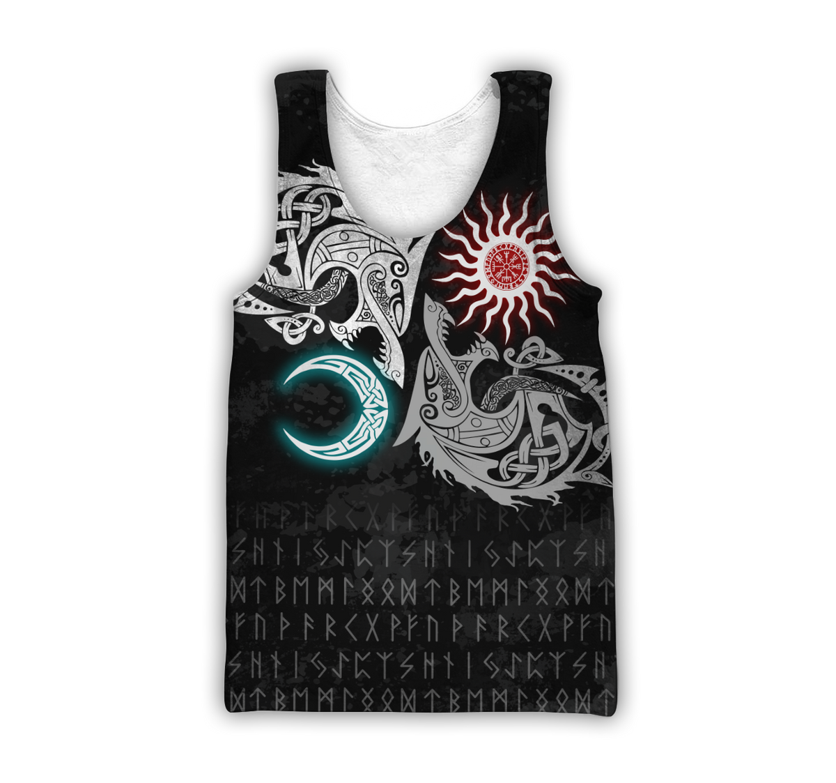 Ragnarok Monsters Sköll and Hati 3D All Over Print Hoodie