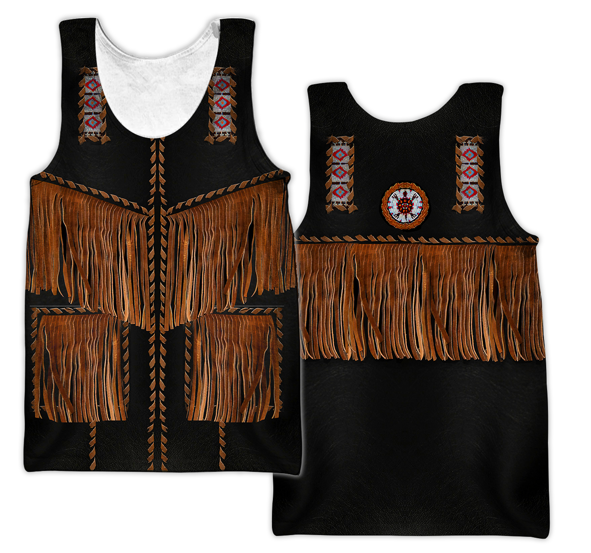 Native Cowboy Jacket No2 Cosplay 3D Over Printed Unisex Deluxe Hoodie ML