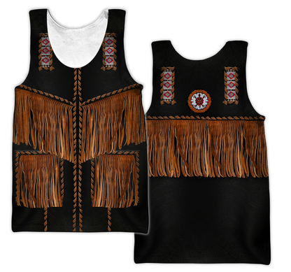 Native Cowboy Jacket No2 Cosplay 3D Over Printed Unisex Deluxe Hoodie ML