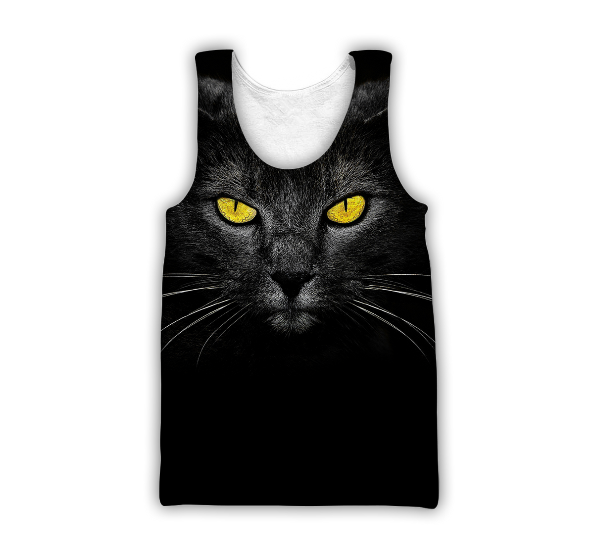 Love Black Cat cover face hair 3D all over shirts