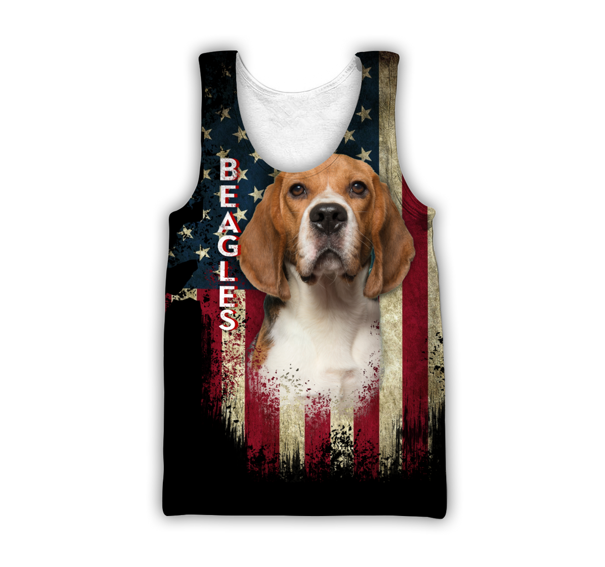 Beagles American Flag 3D All Over Print Hoodie