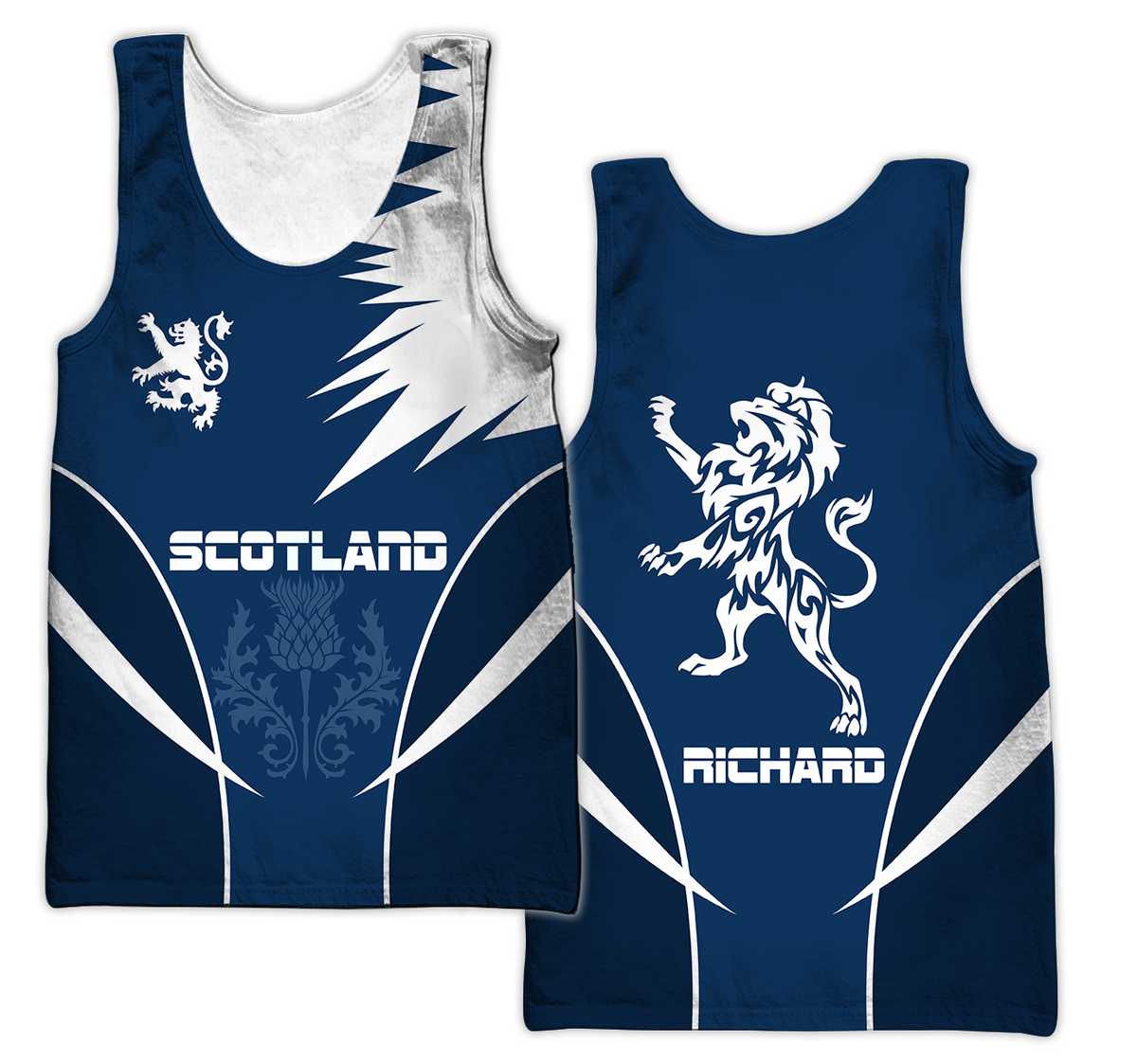 Scottish Rampant Lion Active Special Hoodie (Customize)-Apparel-PL8386-Tank Top-S-Vibe Cosy™