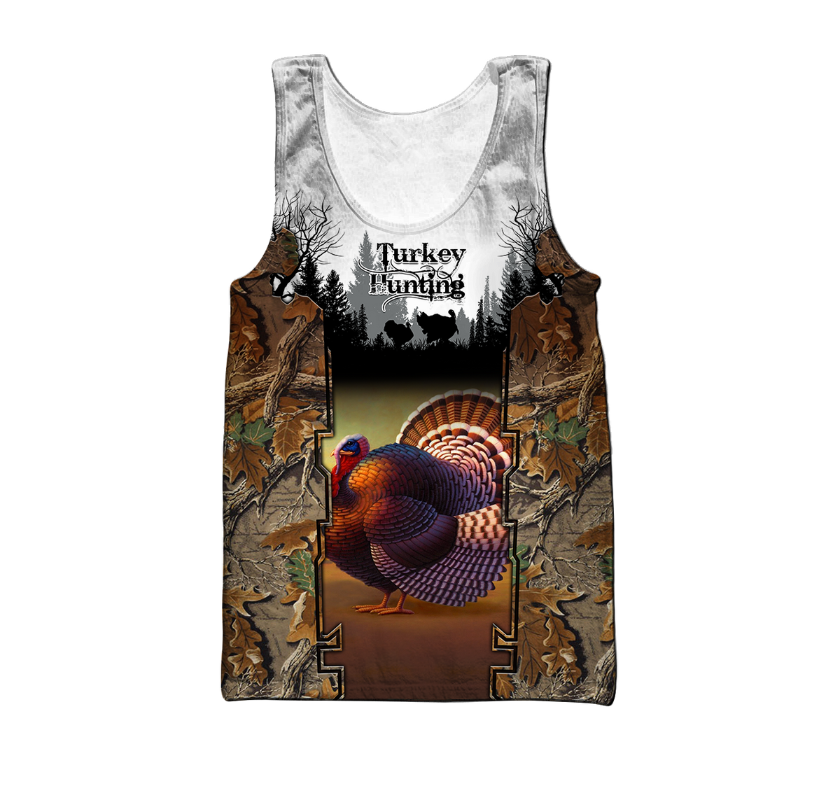 Camo Turkey Hunting Hoodie T-Shirt Sweatshirt for Men and Women Pi031202-Apparel-NM-Men's tank top-S-Vibe Cosy™