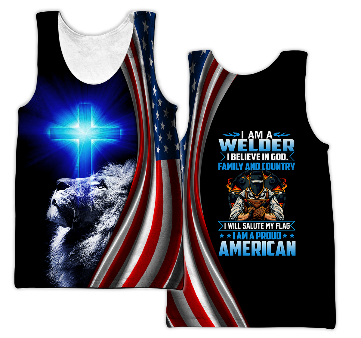 American Welder All Over Printed Hoodie MEI