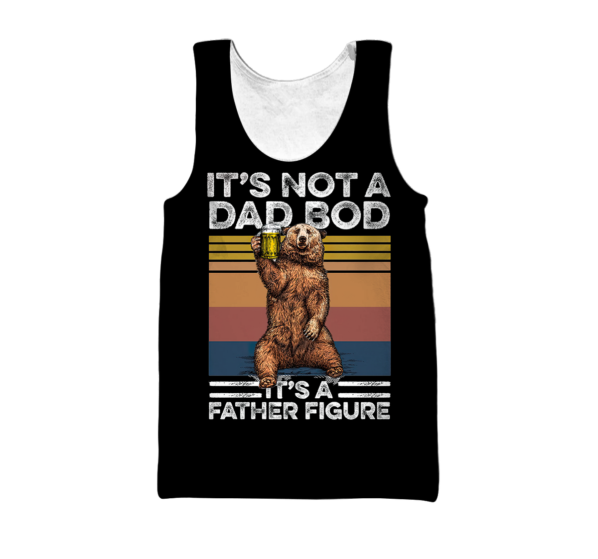 It's not a dad bod, 3d hoodie shirt for men and women HAC040604-Apparel-HG-Men's tank top-S-Vibe Cosy™