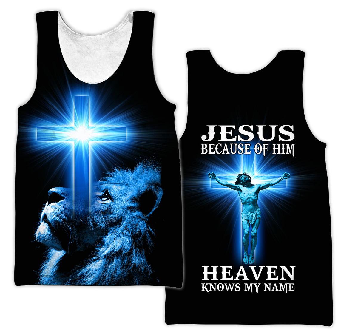 Jesus Because Of Him Heaven Knows My Name 3D All Over Printed Shirts TA09112001S