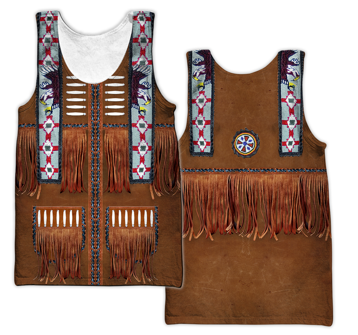 Native Cowboy Jacket No1 Cosplay 3D Over Printed Unisex Deluxe Hoodie ML