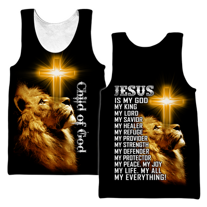 Child Of God Custome Name 3D All Over Printed Shirts For Men and Women Pi15102004