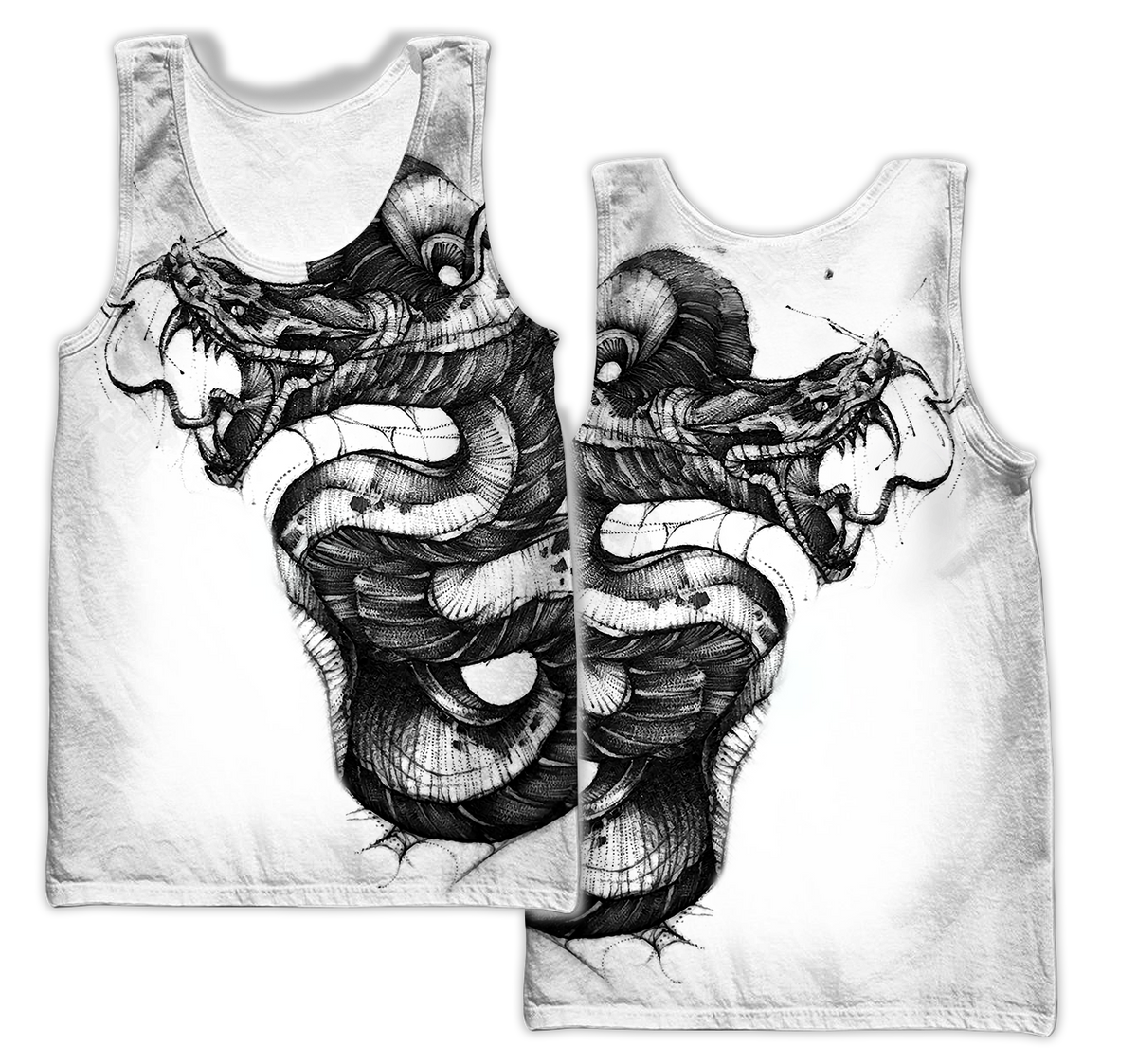 Snake Tattoo Hoodie T Shirt For Men and Women HAC210501-Apparel-NM-Tank Top-S-Vibe Cosy™