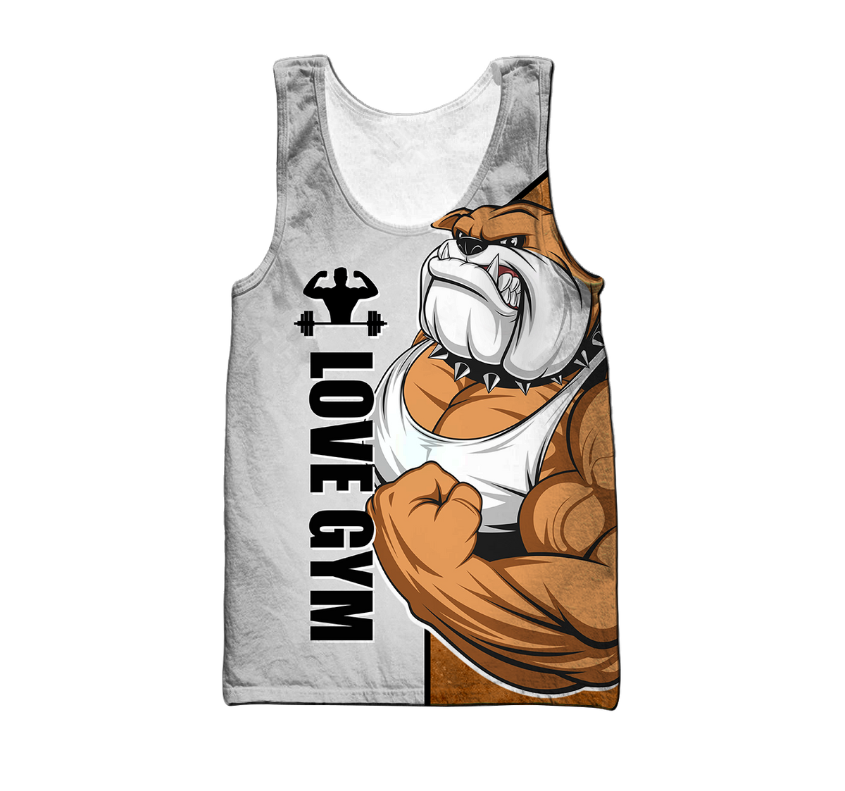 Gym dog 3d all over printed for man and women QB05292003-Apparel-PL8386-Tank top-S-Vibe Cosy™