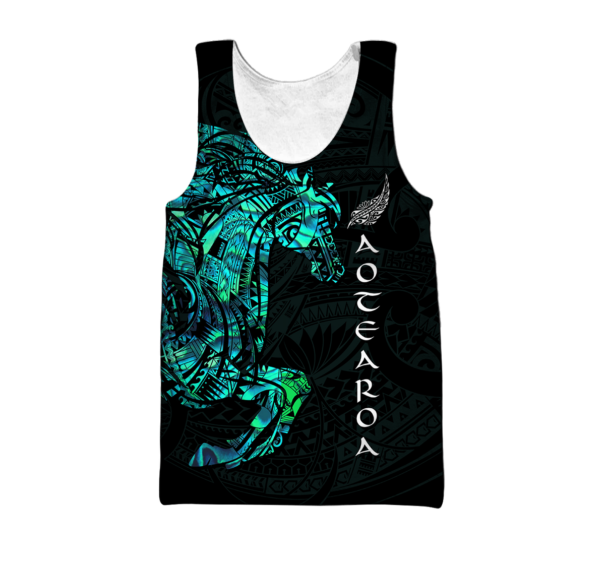 Horse Aotearoa Maori manaia 3d all over printed shirt and short for man and women-Apparel-PL8386-Tank top-S-Vibe Cosy™