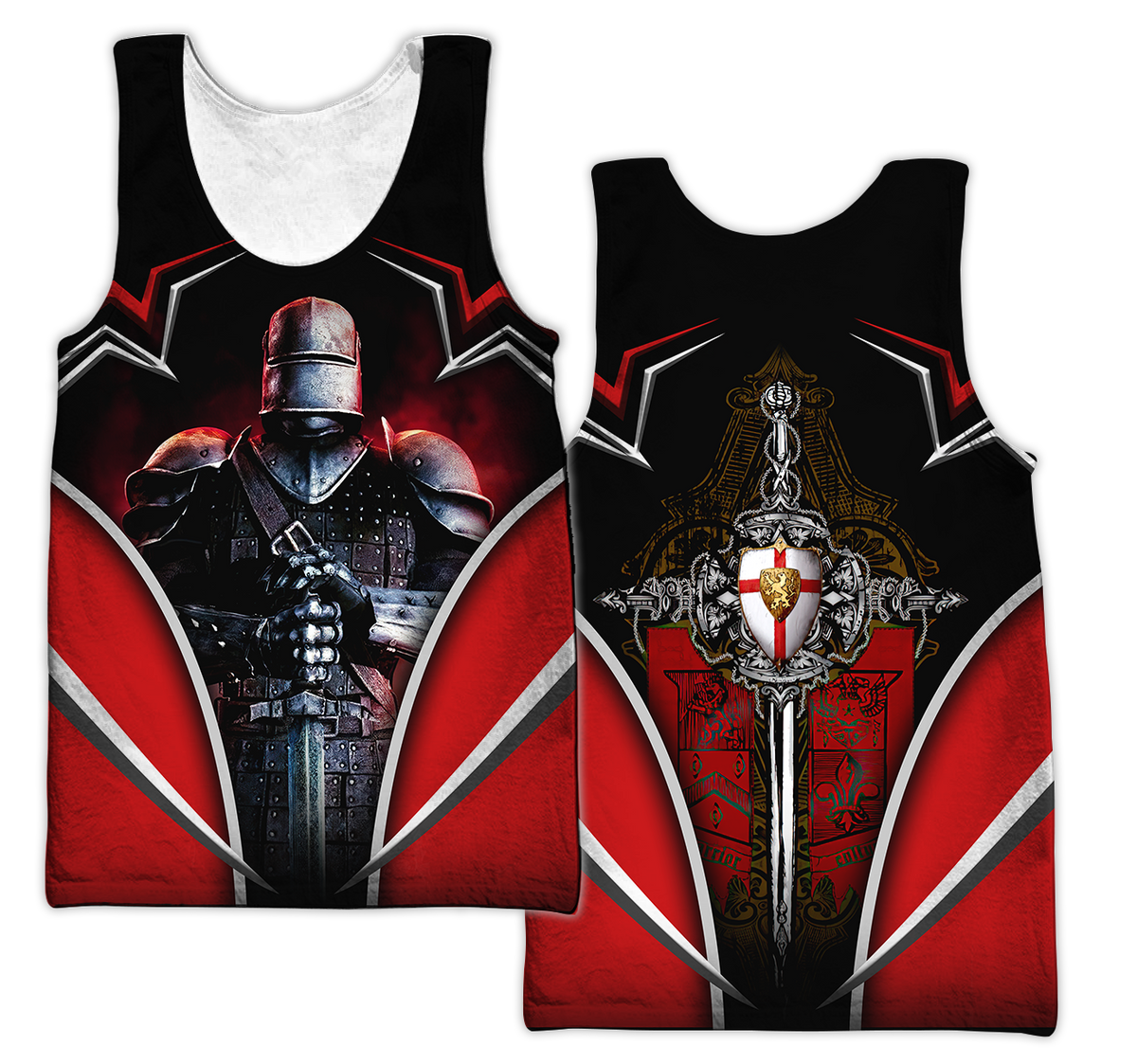 Premium Knigh Templar All Over Printed Shirts For Men And Women MEI