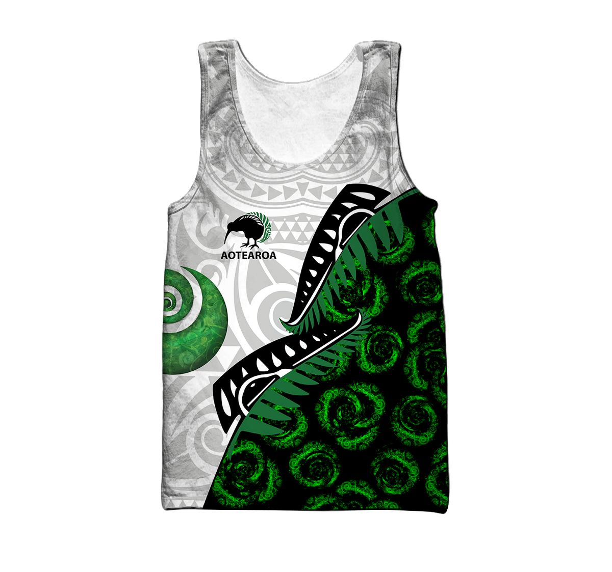 Maori pounamu jade 3d all over printed shirt and short for man and women-Apparel-PL8386-Tank top-S-Vibe Cosy™