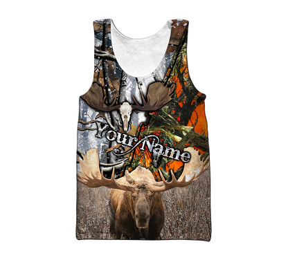 Moose Hunting  3D All Over Printed Shirts DL2023203