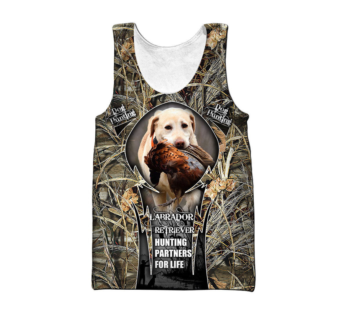 Hunting Labrador 3D Over Printed Unisex Deluxe Hoodie ML