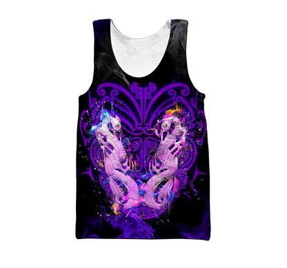 Maori moko manaia new zealand 3d all over printed shirt and short for man and women MH0407201-Apparel-PL8386-Tank top-S-Vibe Cosy™