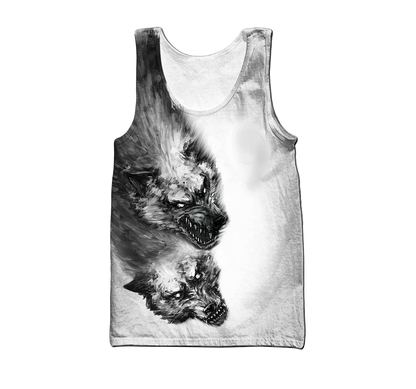 Tattoo Wolf 3D All Over Printed Hoodie For Men and Women MH2310202ST