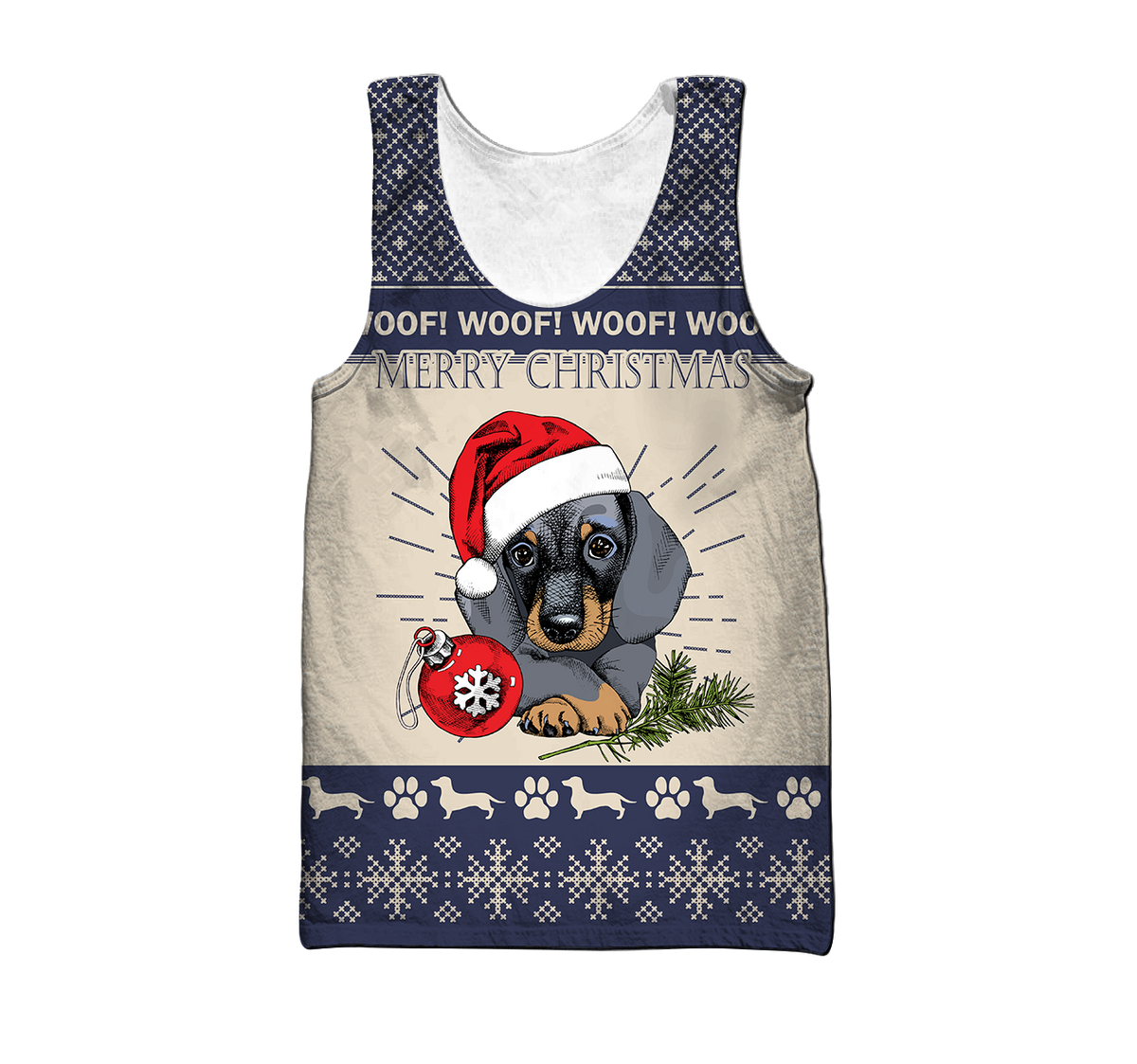 Premium Christmas Dachshund Dog Blue Unisex Shirts