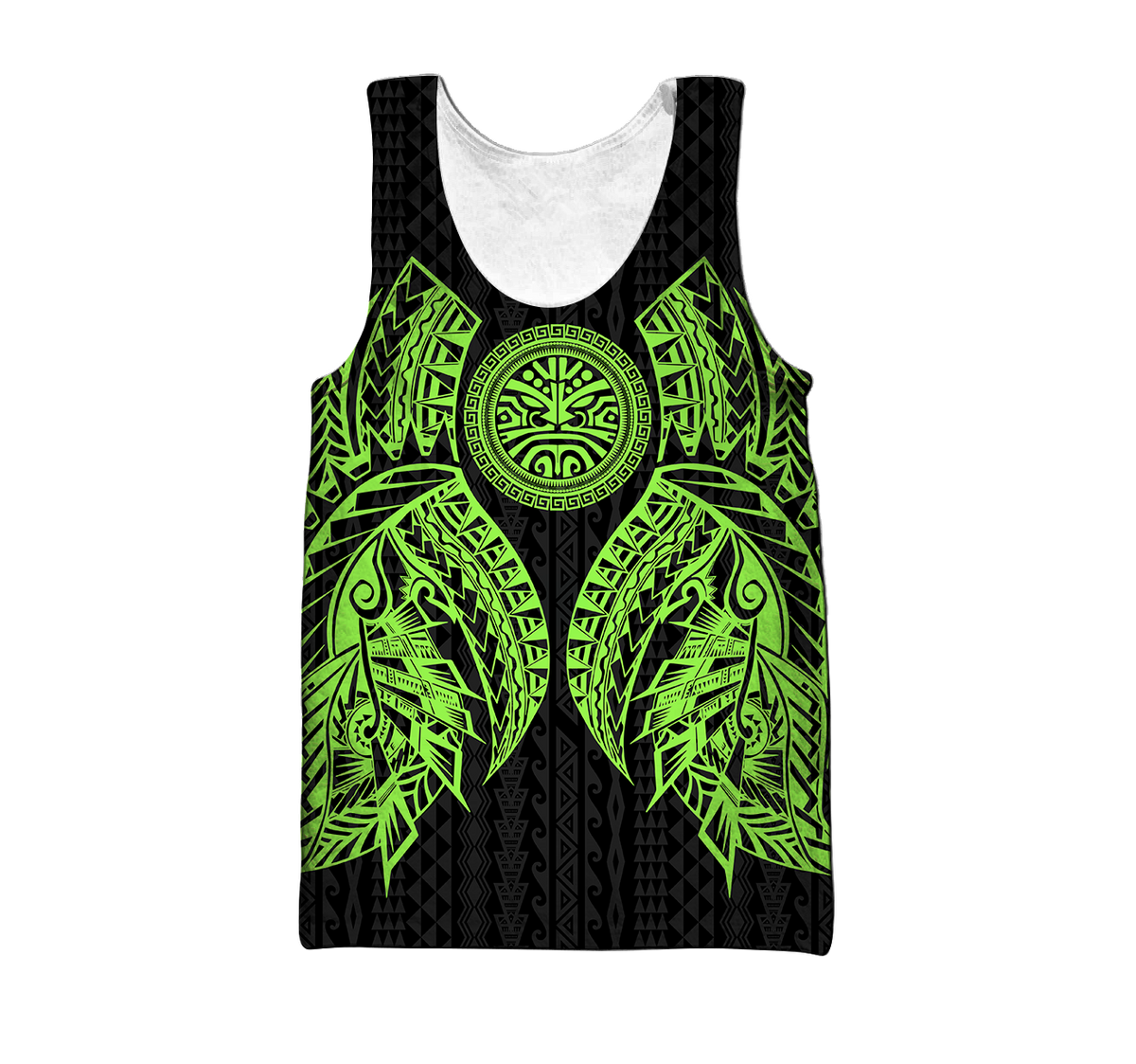 Amazing Polynesian Tattoo Green Hoodie-ML-Apparel-ML-Tank Top-S-Vibe Cosy™