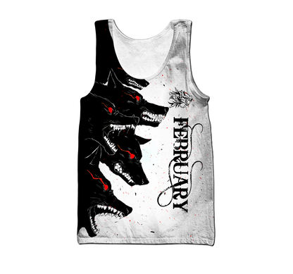 The Dark Wolf February 3D All Over Printed Unisex Deluxe Hoodie ML