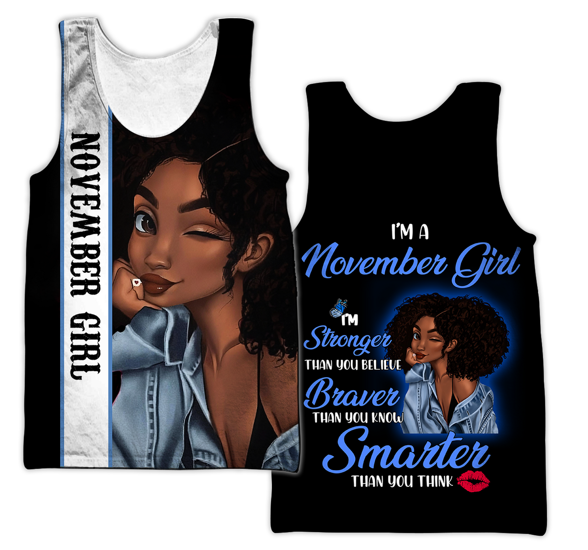 November Girl 3D All Over Printed Shirts For Women