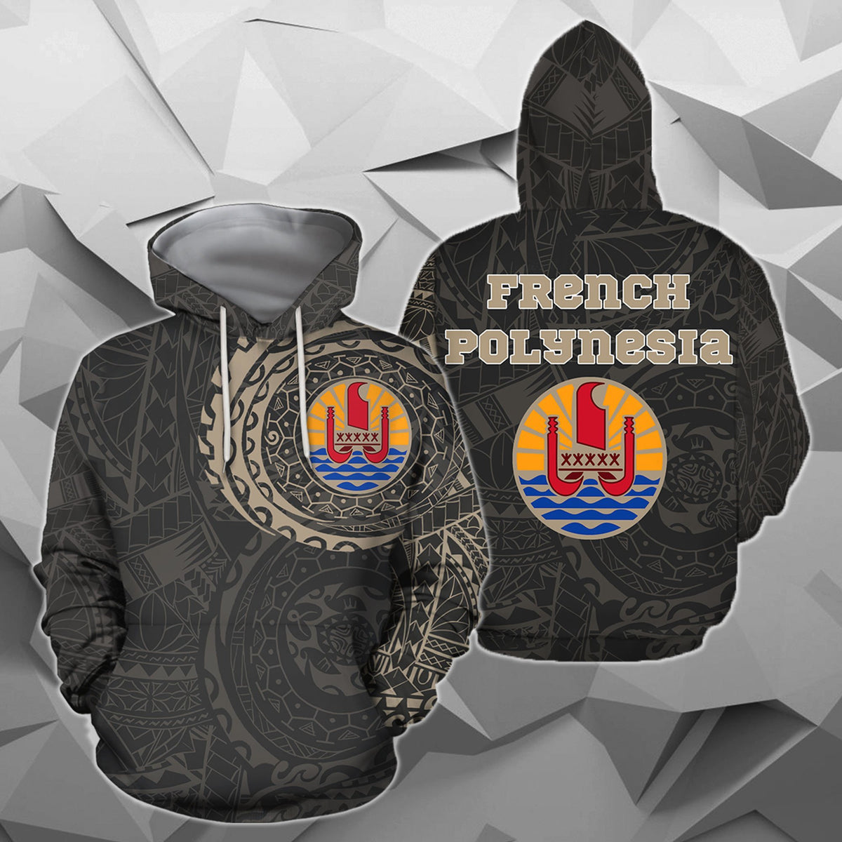 French Polynesia In My Heart Polynesian Hoodie A7-Apparel-Khanh Arts-Hoodie-S-Vibe Cosy™