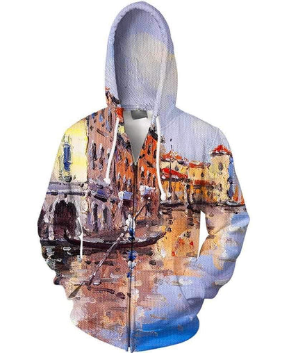 Venice Italy 4-Shirt-6teenth World-Zip-S-Vibe Cosy™