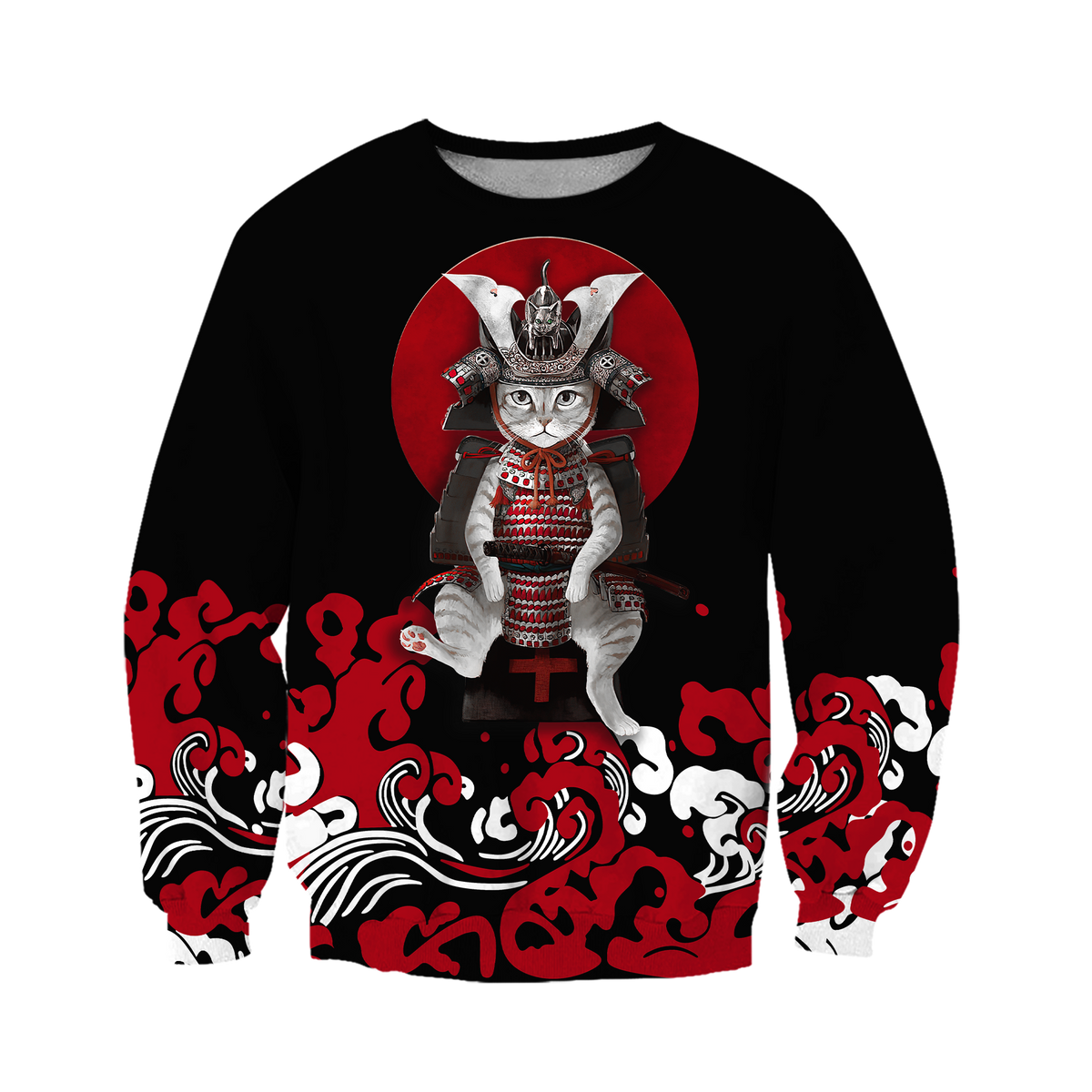 Cat Samurai 3D All Over Printed Unisex Shirts