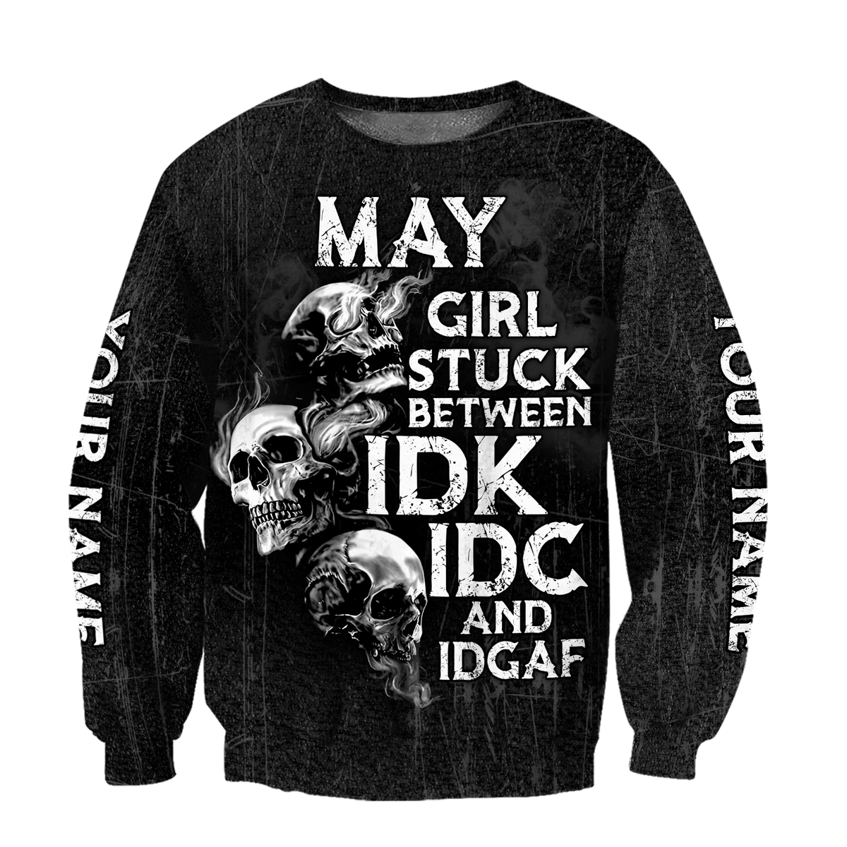 Customize Name May Girl Skull Hoodie For Men And Women TNA26042101