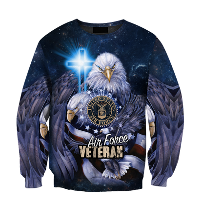 Air Force Veteran 3D All Over Printed Shirts For Men and Women