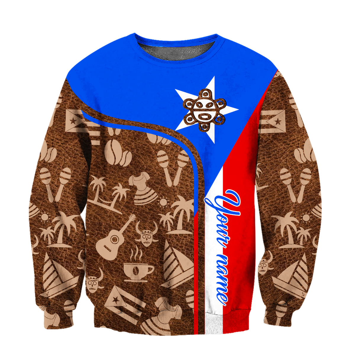 Customize Name Puerto Rico Symbol Hoodie For Men And Women MH06022104