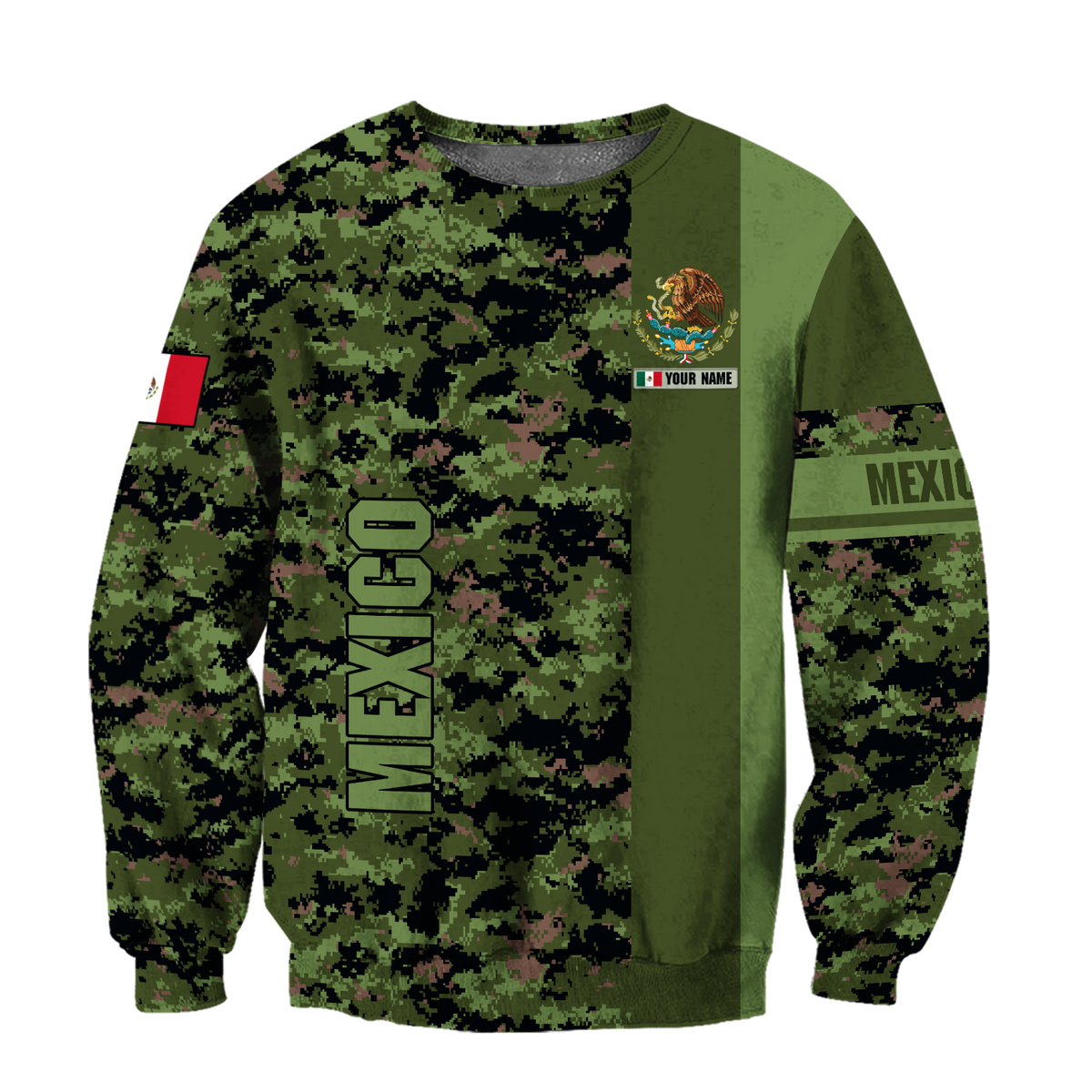 Personalized Mexico 3D All Over Printed Unisex Shirts