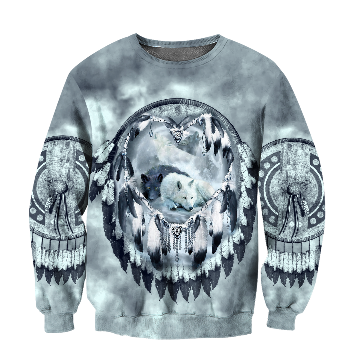 Premium Unisex Hoodie Couple Wolf 3D All Over Printed ML