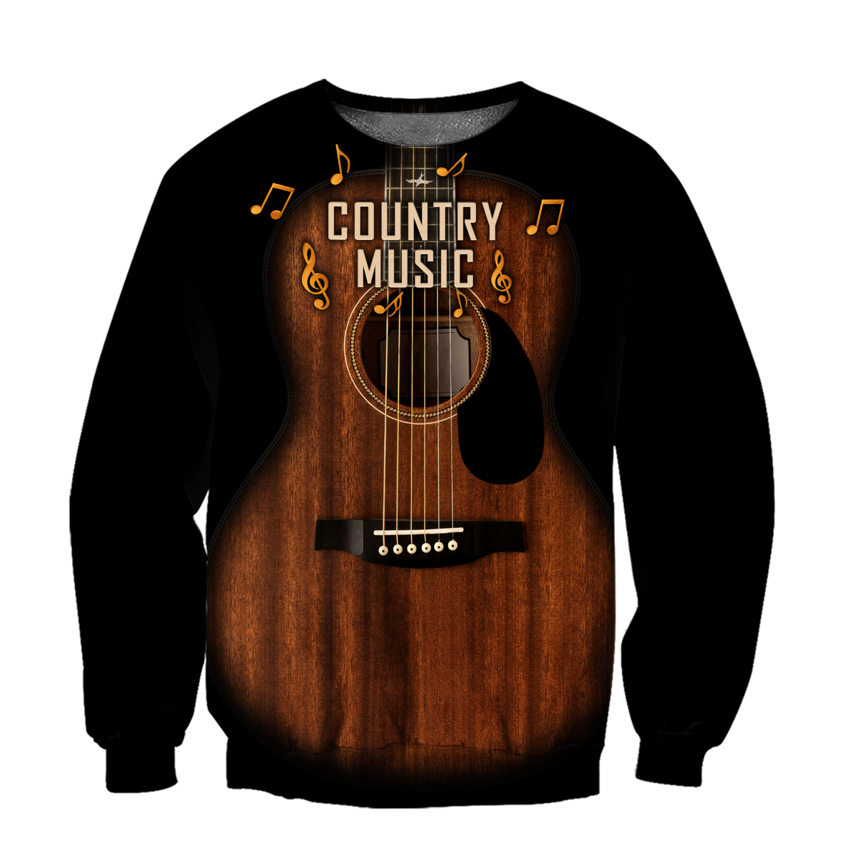 Country Music Guitar Musical Instrument 3D All Over Printed Shirts For Men And Women