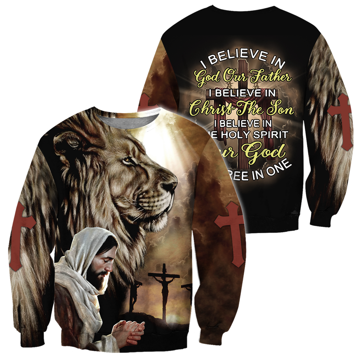 Lion Jesus 3D All Over Printed Shirts