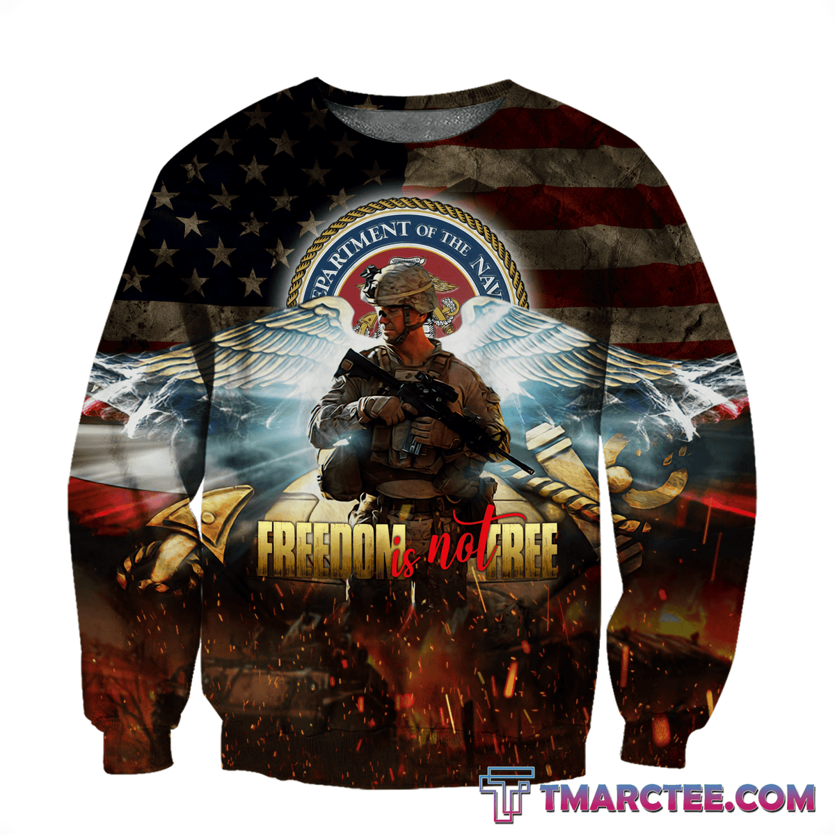 Veteran Freedom is not Free 3D All Over Printed Unisex Shirts