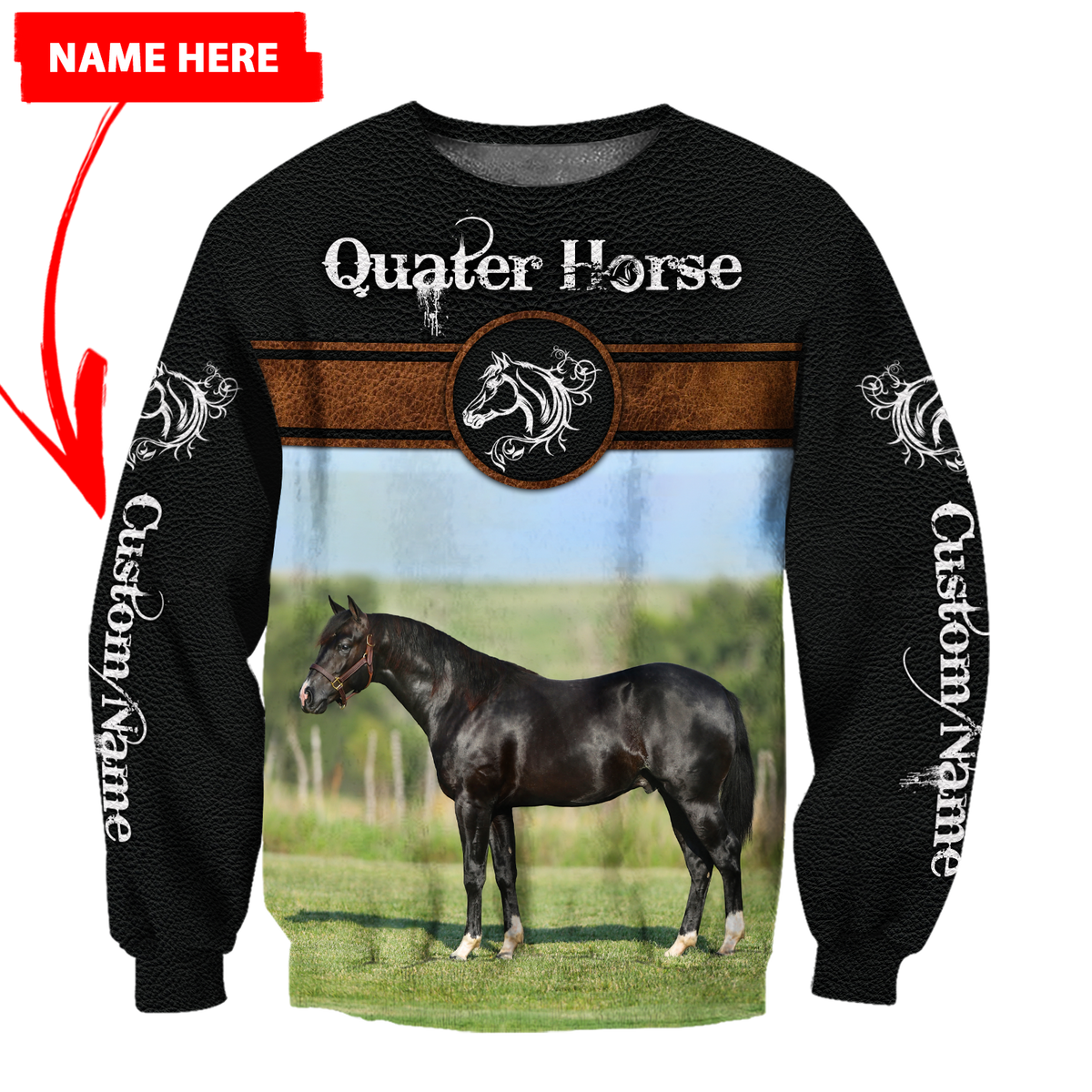 Personalized Name Quarter Horse Lovers 3D All Over Printed Unisex Shirts
