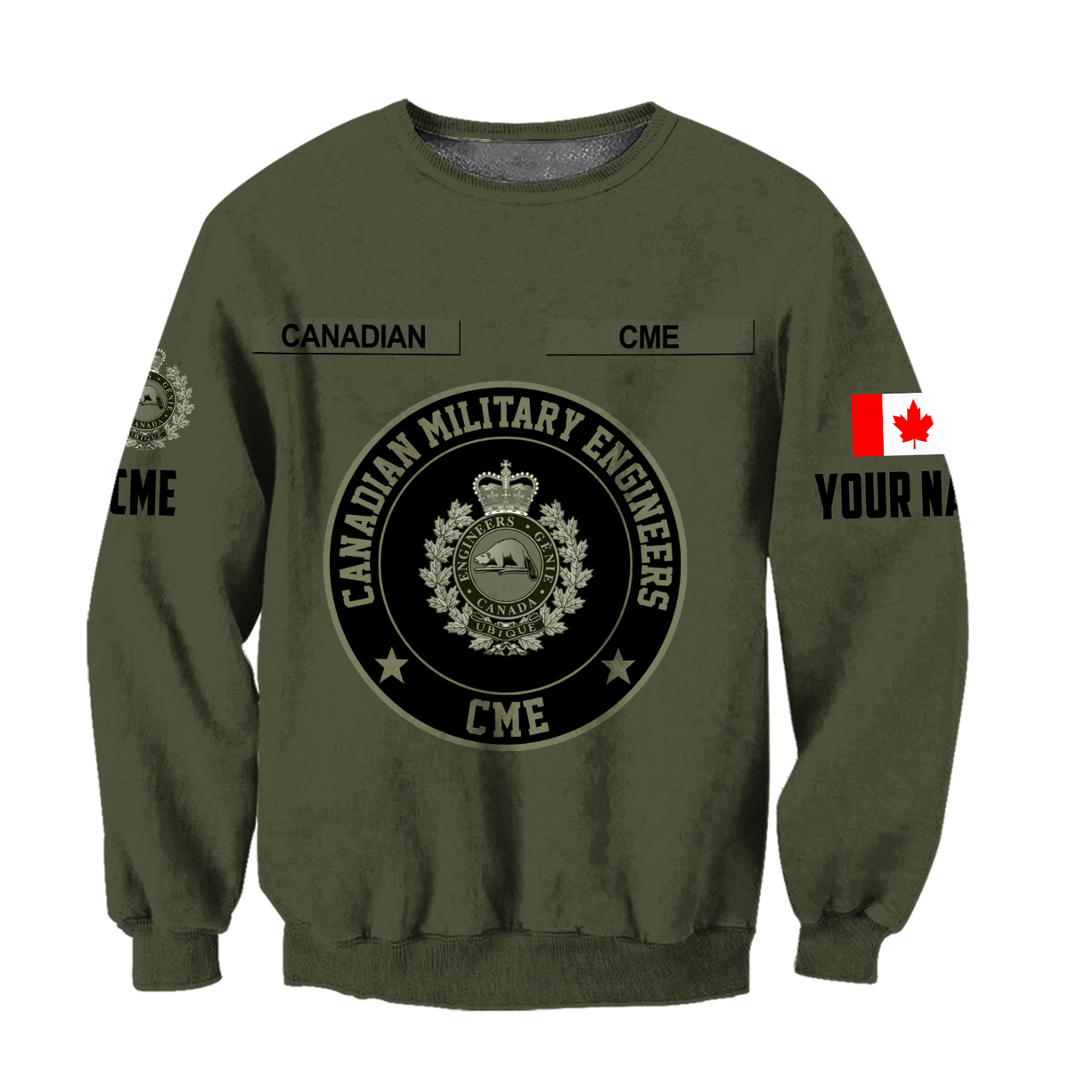 Personalized Name XT Canadian CME Pullover 3D All Over Printed Shirts DA12032103